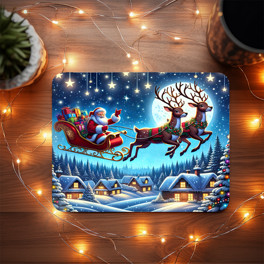 Santa’s Sleigh Ride – Christmas Mouse Pad