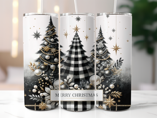 Elegant Merry Christmas – 20oz Tumbler