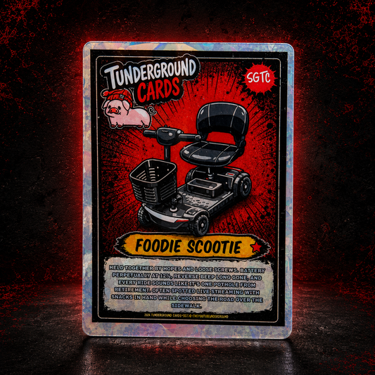 Foodie Scootie | Tunderground Holographic Trading Card